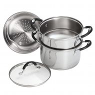 [아마존베스트]Tramontina Stainless Steel 3 Quart Steamer & Double-Boiler, 4 Piece