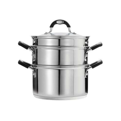  Tramontina Stainless Steel 3 Quart Steamer & Double-Boiler, 4 Piece