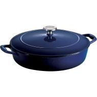 Tramontina Enameled Cast Iron Covered Braiser Gradated Cobalt 4-Quart, 80131/069DS