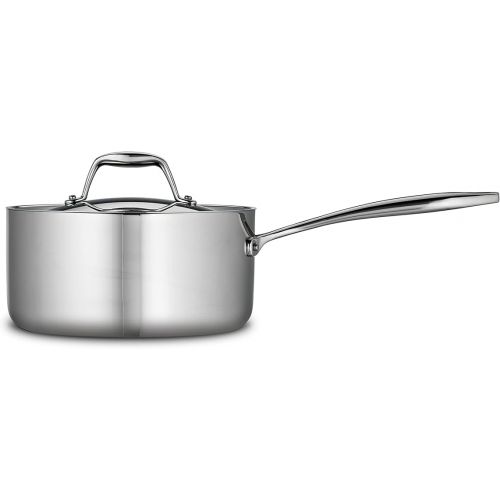  Tramontina Covered Sauce Pan Stainless Steel Tri-Ply Clad 3 Qt, 80116/023DS