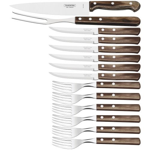  Tramontina ramontina 21199/989 Steakbesteck-Set, Edelstahl, Braun, medium