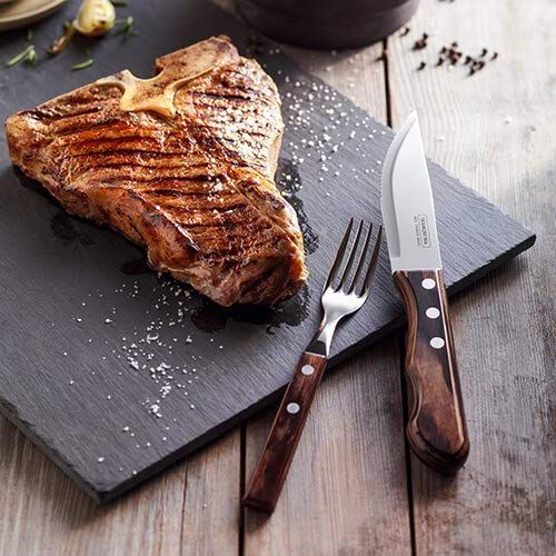  Tramontina Churrasco Jumbo-Steakmesser, 12,7 cm, brauner Griff