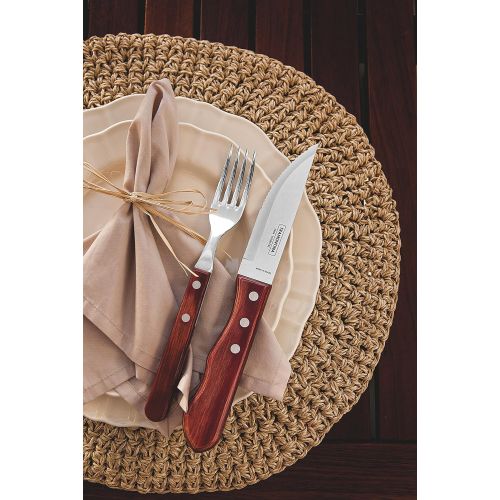  Tramontina 29899-164 Jumbo-Steakmesser-Set, 6-tlg. mit roten Griffen