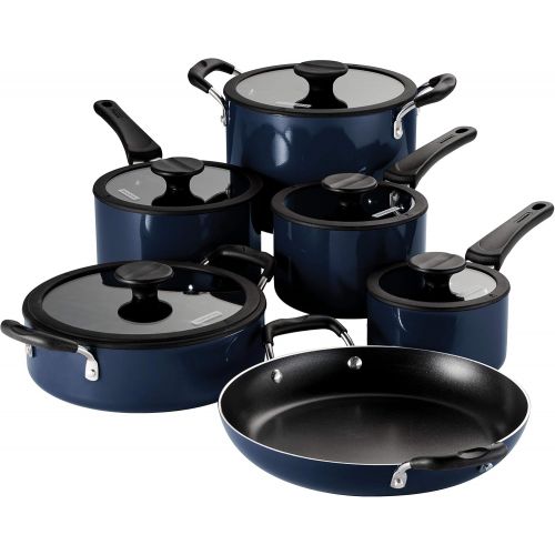  Tramontina Nesting 11 Pc Nonstick Cookware Set - Naval - 80156/067DS