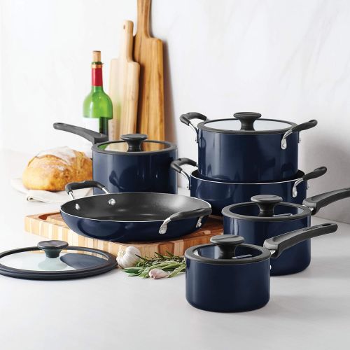  Tramontina Nesting 11 Pc Nonstick Cookware Set - Naval - 80156/067DS