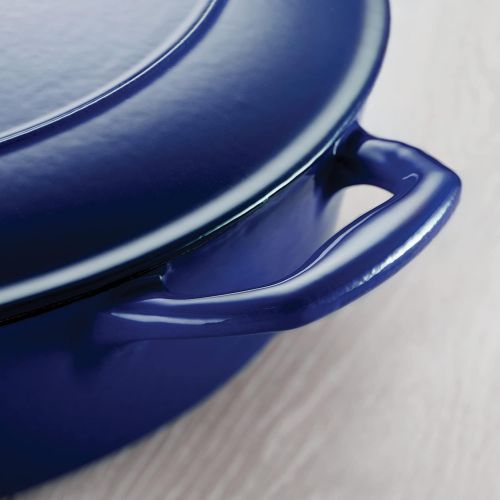  Tramontina Enameled Cast Iron Covered Braiser Gradated Cobalt 4-Quart, 80131/069DS