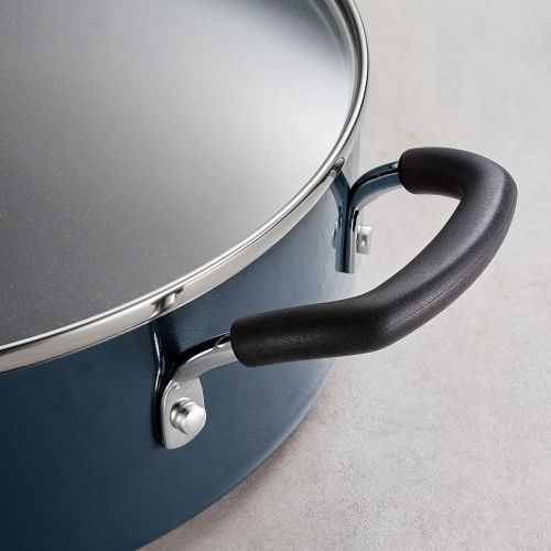  Tramontina Covered Nonstick Jumbo Cooker 5.5 Qt Blue, 80156/079DS