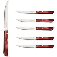 [아마존베스트]Tramontina Knives Set, Stainless Steel, Red, 30 x 30 x 30 cm