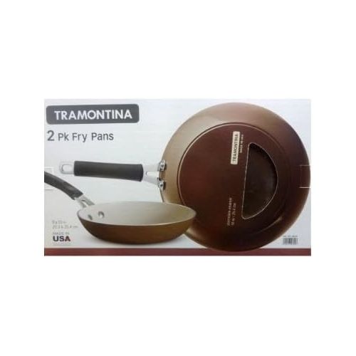  Tramontina Frying Pan Set 2Pc Brown