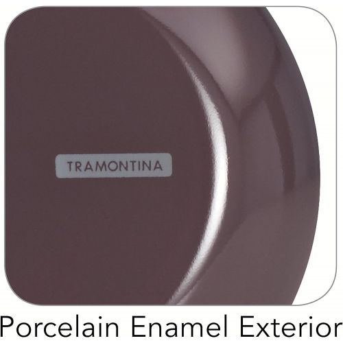  Tramontina 80151065DS Style Simple Cooking Heavy-Gauge Aluminum, PFOA-Free Nonstick Fry Pan, 8-Inch, Plum, Made in USA