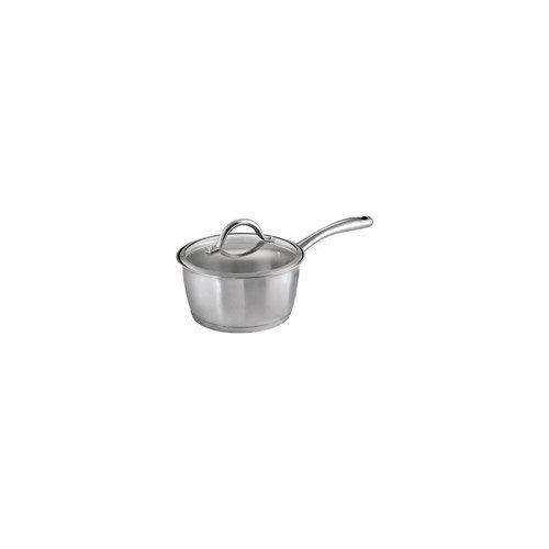  Tramontina 80154527DS Gourmet Stainless Steel Tri-Ply Base Sauce Pan with Lid, 3 Quart, Made in Brazil