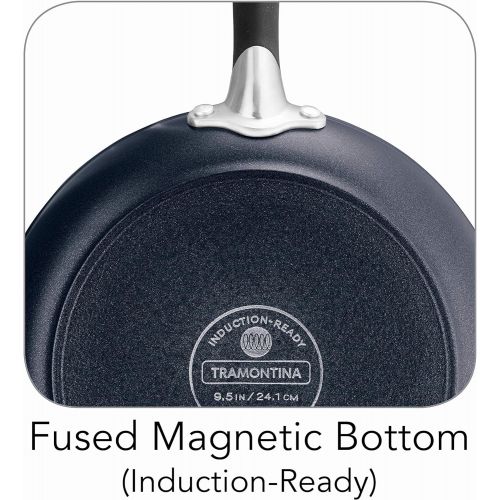  Tramontina 80141008DS Gourmet Cold Forged, Induction-Ready Aluminum Nonstick, Metallic Black 8-inch Fry Pan