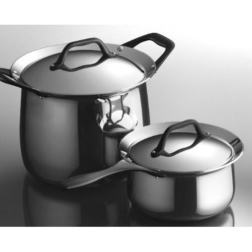  Tramontina Limited Editions Barazzoni 2 Quart Stainless Steel Covered Tri-Ply Clad Sauce Pan