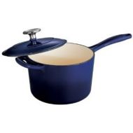 Tramontina Enameled Cast Iron Covered Sauce Pan, 2.5-Quart, Gradated Cobalt by Tramontina