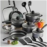 Tramontina PrimaWare 18-Piece Nonstick Cookware Set | Riveted, Stay-Cool Handles (18-Piece, Gray)