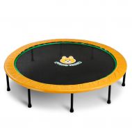 Trampoline Lxn Yellow Folding Fitness Quiet and Safe Bounce | Supports Up to 220 Pounds | Suitable for Children, Adults