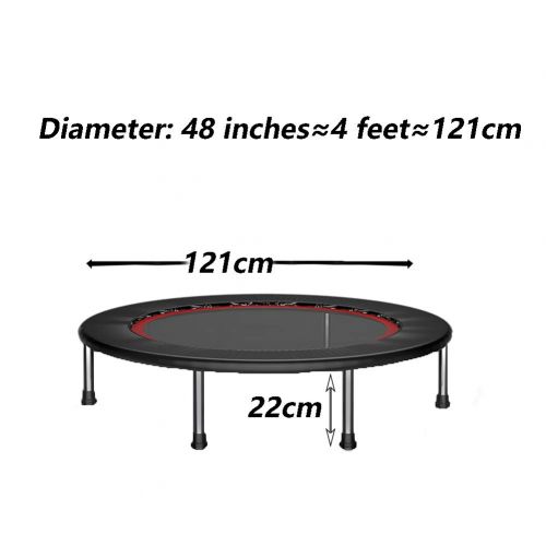  Trampolines 48 Inches Folding Indoor with Safety Pad for Kids Adults - Max Load 496lbs