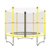 Trampolines Portable with Handrail Jogging Fitness for Kids Adult - Max Load 300lbs, Yellow Excercise Equipment