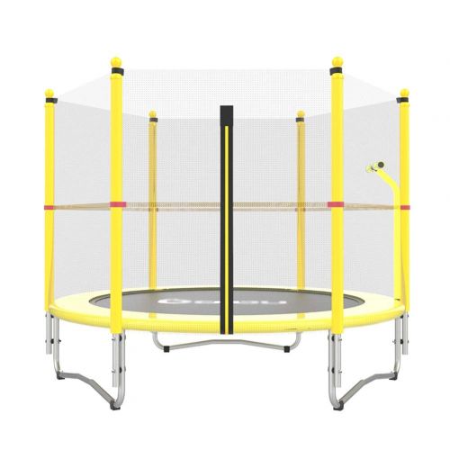  Trampolines Portable with Handrail Jogging Fitness for Kids Adult - Max Load 300lbs, Yellow Excercise Equipment