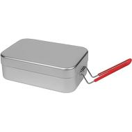 Trangia Mess Tin Reusable Sustainable Storage Container, Red Handle, Large