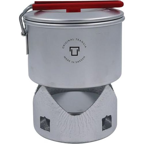  Trangia Micro Light Ultralite Compact Gel Stove | Perfect for Solo Camping | Includes T-Cup w/Lid