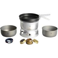 Trangia - 25-9 Ultralight Hard Anodized Camping Cookset | Includes: Alcohol Stove, 2 HA Pots, Non-Stick Frypan, Upper & Lower Windshield, Pot Gripper, & Strap
