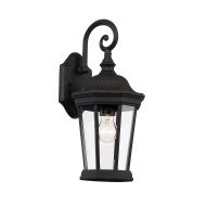 Trans Globe Lighting 40400 BK Westfield Outdoor Black Traditional Wall Lantern, 16,