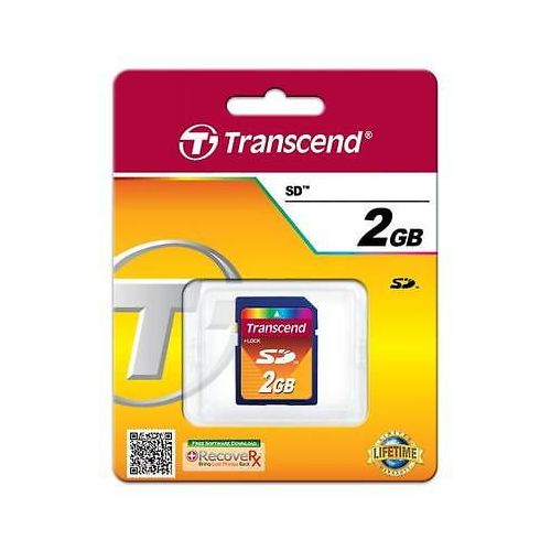  Transcend Secure Digital SD 2GB 2 GB Memory Card for Cameras pack of 5