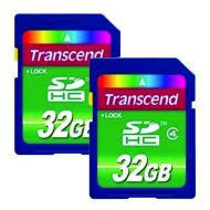 Transcend Fujifilm FinePix SL1000 Digital Camera Memory Card 2 x 32GB Secure Digital High Capacity (SDHC) Memory Cards (2 Pack)