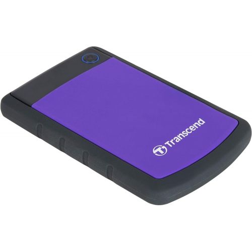  Transcend Storejet 2TB Portable USB 3.0 Hard Disk (TS2TSJ25H3P), Purple