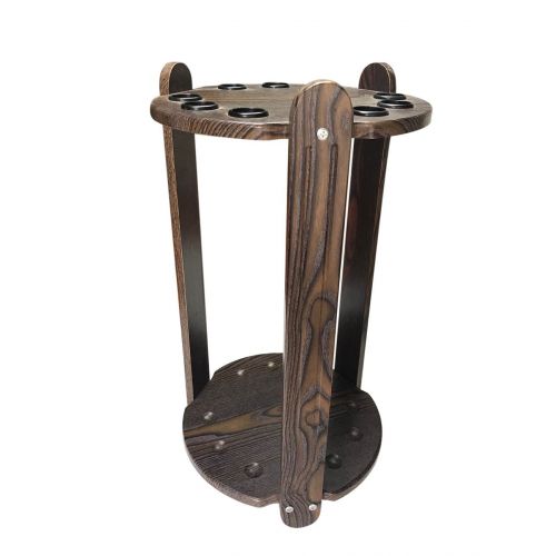  Transcend United Round Floor Billiards Cue Stand-Hold 9 Cues, High Density Board