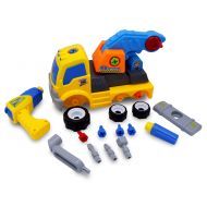 Transformania Toys Kids Educational Take Apart Boy Vehicle Toy Construction Developmental STEM Learning Crane Engineering Tools Build Your Own Car Play Set for Children