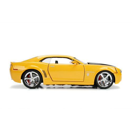 트랜스포머 TRANSFORMERS-HASBRO Hollywood Rides 1:24 Scale 2006 Chevrolet Camaro Concept Bumblebee in Yellow from Transformers Diecast Car by Jada Toys