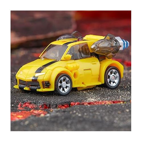 트랜스포머 Transformers Legacy United Deluxe Class Animated Universe Bumblebee, 5.5-Inch Converting Action Figure, 8+