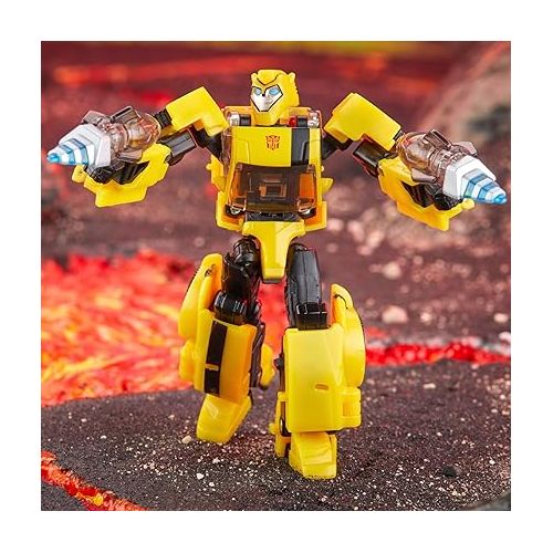 트랜스포머 Transformers Legacy United Deluxe Class Animated Universe Bumblebee, 5.5-Inch Converting Action Figure, 8+