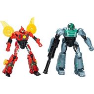 Transformers EarthSpark Cyber-Combiner Terran Twitch and Robby Malto Robot Action Figures, Interactive Toys for Boys and Girls Ages 6 and Up