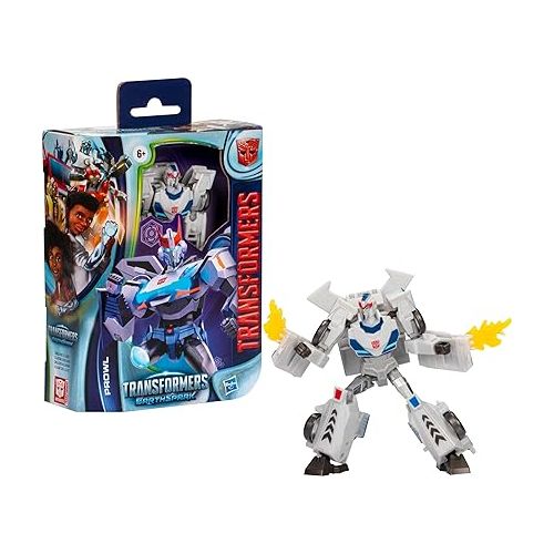 트랜스포머 Transformers EarthSpark Deluxe Class Prowl 5-Inch Robot Action Figure, Converts in 12 Steps, Interactive Toys for Boys for Girls Age 6 and Up