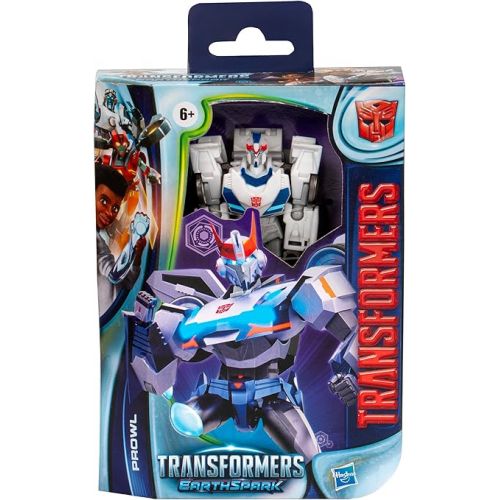 트랜스포머 Transformers EarthSpark Deluxe Class Prowl 5-Inch Robot Action Figure, Converts in 12 Steps, Interactive Toys for Boys for Girls Age 6 and Up