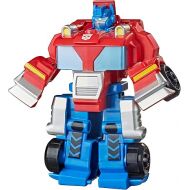 Transformers Playskool Heroes Rescue Bots Academy Team Optimus Prime, 4.5-Inch Action Figure, Converting Robot Toy, Ages 3 and Up