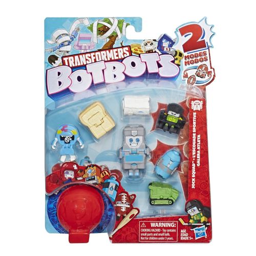 트랜스포머 Transformers E4144 Botbots Toys Series 1 Jock Squad 8 Pack -- Mystery 2-in-1 Collectible Figures!