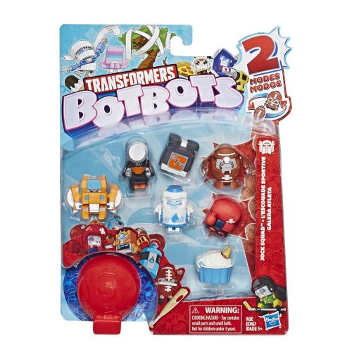 트랜스포머 Transformers E4144 Botbots Toys Series 1 Jock Squad 8 Pack -- Mystery 2-in-1 Collectible Figures!