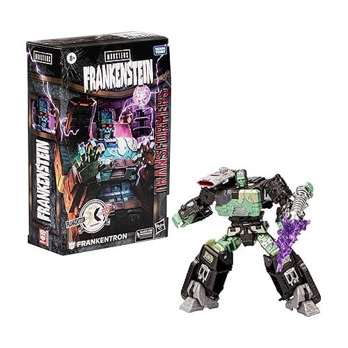 트랜스포머 Transformers Collaborative Universal Monsters Frankenstein x Frankentron, Halloween Action Figure for Boys and Girls Ages 8