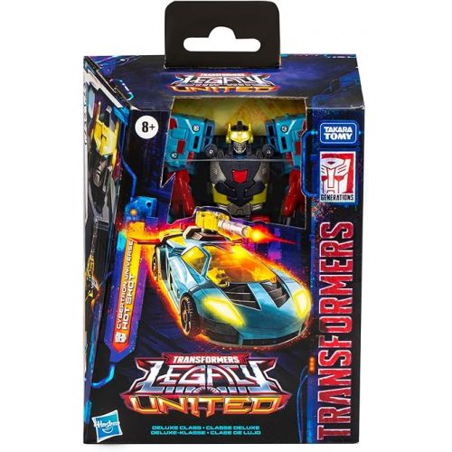 트랜스포머 Transformers Legacy United Deluxe Class Cybertron Universe Hot Shot, 5.5-inch Converting Action Figure, 8+