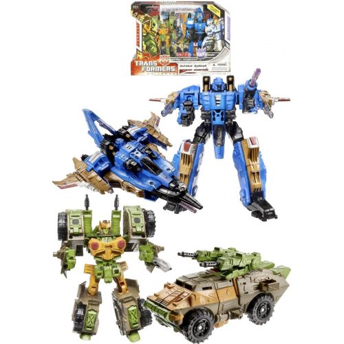 트랜스포머 Transformers Universe G1 Series Exclusive 2 Pack Robot Action Figure Set - Autobot Roadbuster with Voyager Class 7 Inch Tall Decepticon Dirge and Deluxe Class 5 Inch Tall Autobot R