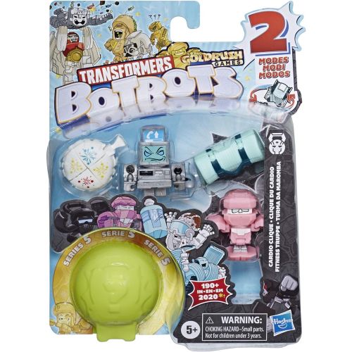 트랜스포머 Transformers Toys BotBots Series 5 Party Favours 5 Pack, Mystery 2-in-1 Collectible Figures! Children Aged 5 and Up - Multicolor