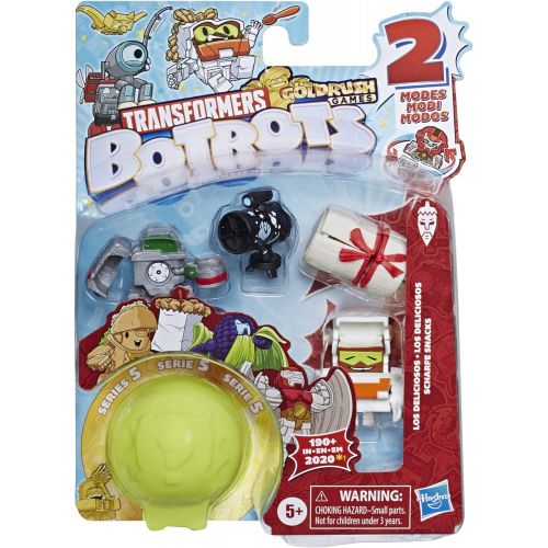 트랜스포머 Transformers Toys BotBots Series 5 Party Favours 5 Pack, Mystery 2-in-1 Collectible Figures! Children Aged 5 and Up - Multicolor