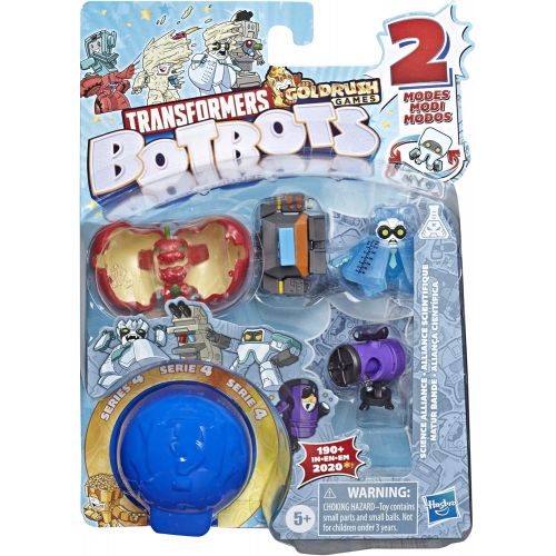 트랜스포머 Transformers Toys BotBots Series 5 Party Favours 5 Pack, Mystery 2-in-1 Collectible Figures! Children Aged 5 and Up - Multicolor