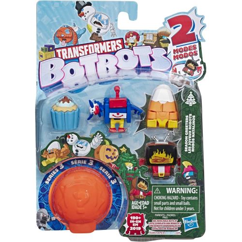 트랜스포머 Transformers Toys BotBots Series 5 Party Favours 5 Pack, Mystery 2-in-1 Collectible Figures! Children Aged 5 and Up - Multicolor