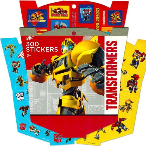 트랜스포머 Transformers Imagine Ink Coloring Book Super Set with Over 300 Stickers (Includes Mess-Free Marker)