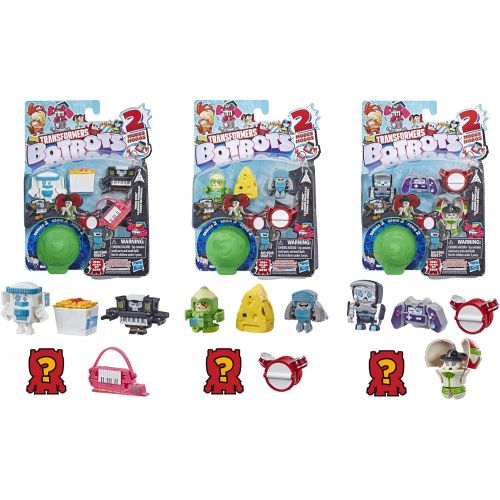 트랜스포머 Transformers Toys Botbots Series 2 Music Mob 5 Pack  Mystery 2-in-1 Collectible Figures! Kids Ages 5 & Up (Styles & Colors May Vary) by Hasbro